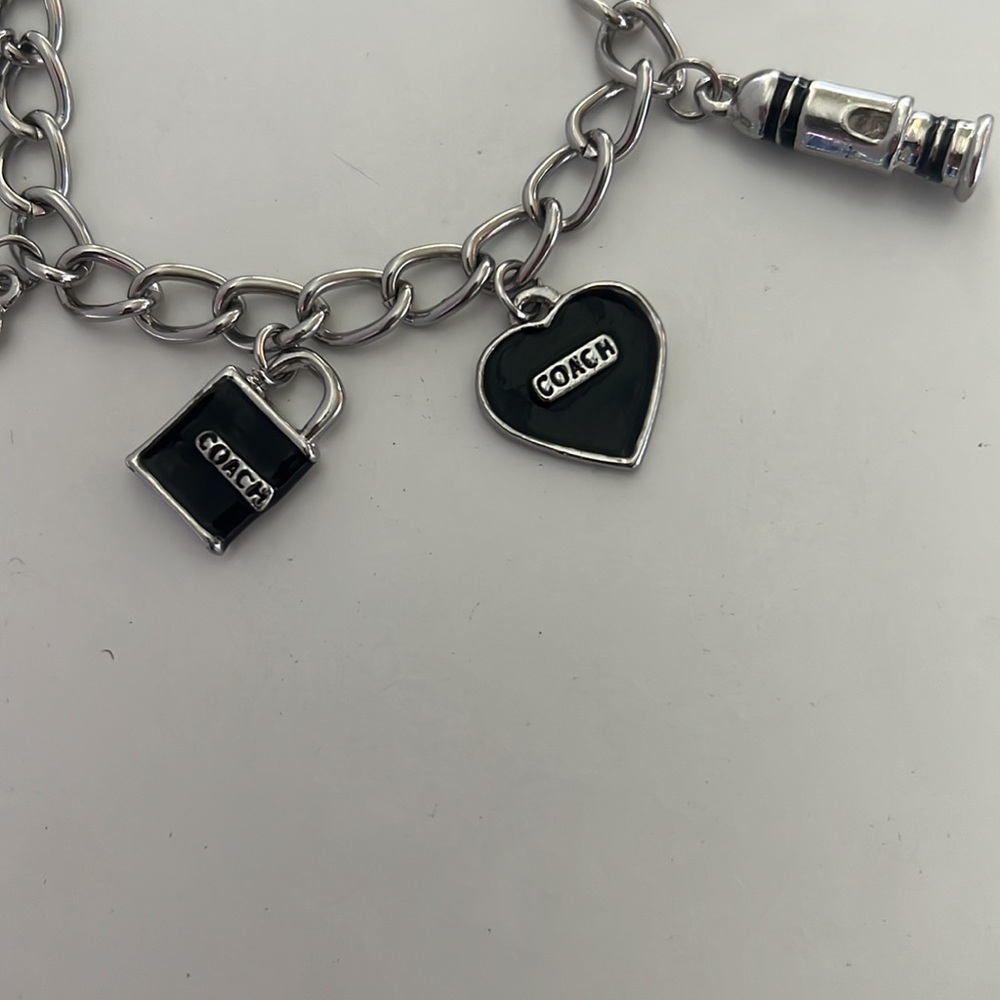 Coach Charm Bracelet with Toggle Closure, RARE - Picture 2 of 8
